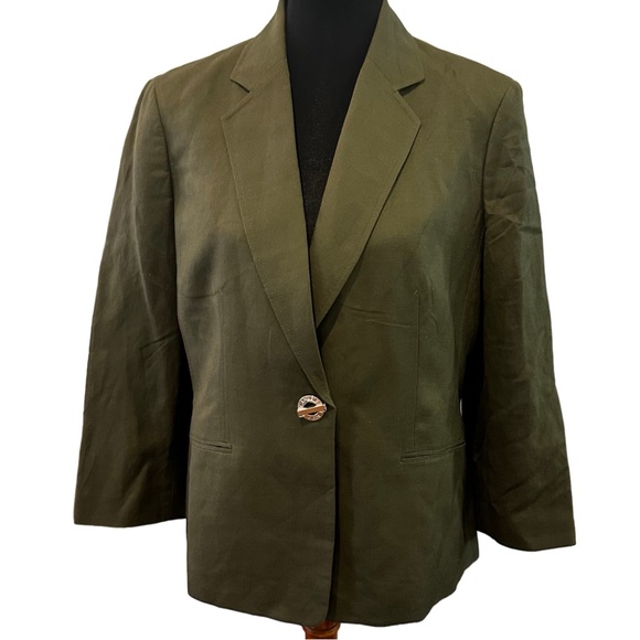 Anne Klein Jackets & Blazers - Anne Klein Olive Green Blazer